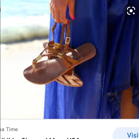 Strappy Leather Sandals - Picture 6 of 7